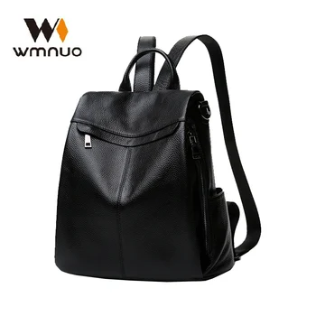 

Wmnuo Anti-theft Backpack Women Genuine Leather College Bag For Girls Shoulder Bag Mochila Designer Travel Bag Casual Laptop