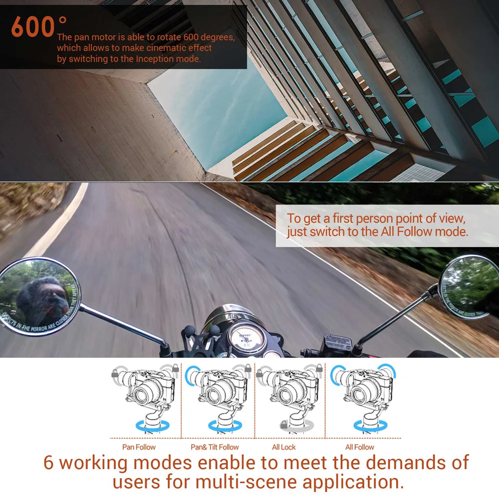  Hohem iSteady Multi 3-Axis Handheld Gimbal Stabilizer for Sony RX100 Digital Camera Action Camera S