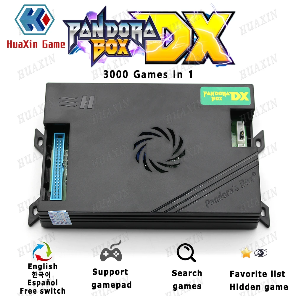 5 шт. семейная версия Pandora Box DX 3000 в 1 с 3d и 3P 4P играми может сэкономить ход игры