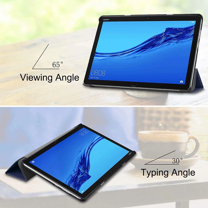 Роскошный ударопрочный кожаный чехол подставка для планшета Huawei MediaPad M5 Lite 10 1 BAH2