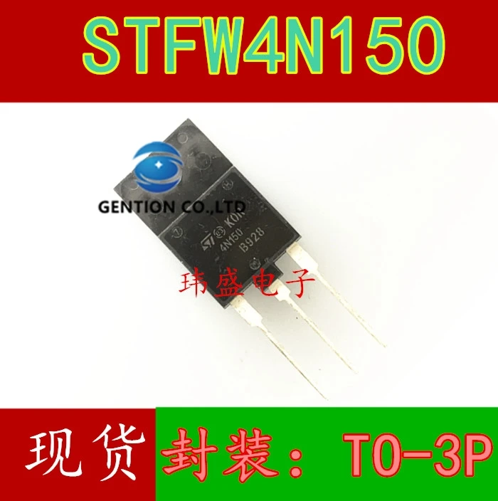 

10 шт. STFW4N150 4N150 N, канальный преобразователь частоты, MOS фонарь 4A/1500V, фонарь 100%, новый и оригинальный