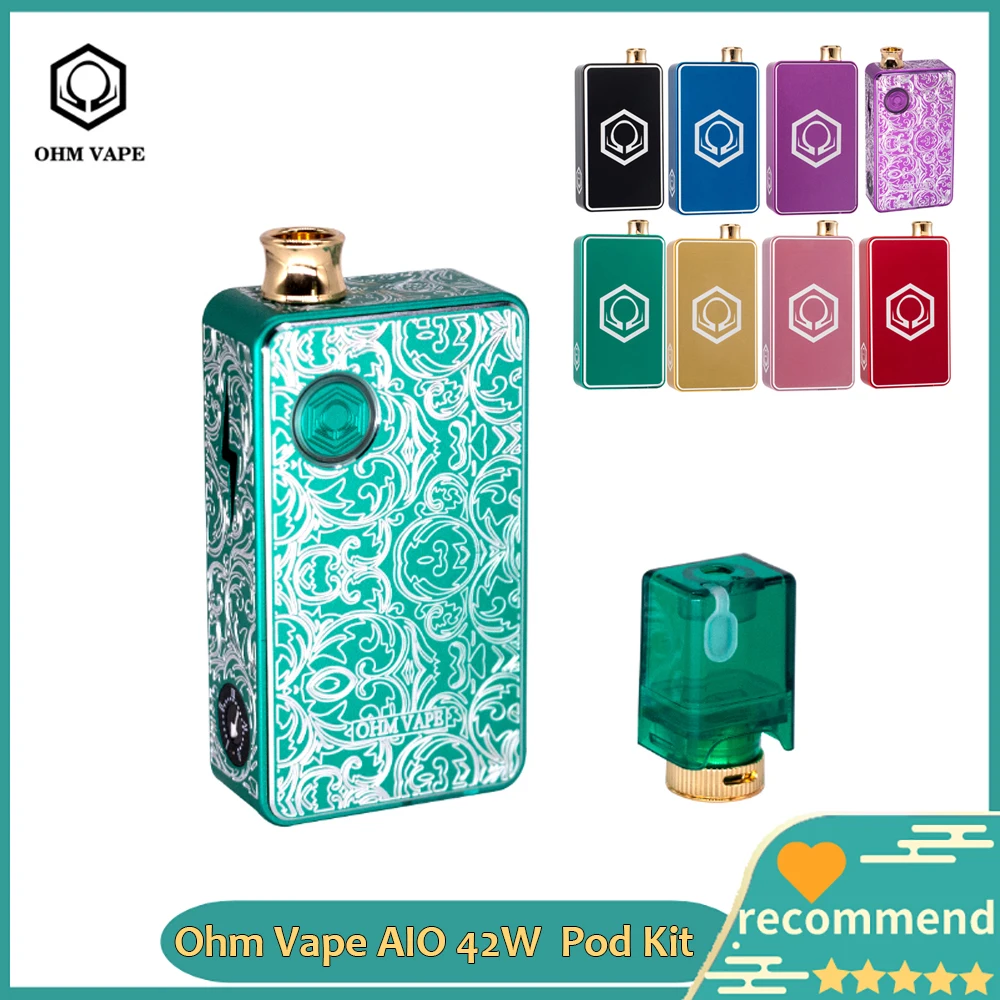 Ом Vape AIO Pod Комплект 42 Вт коробка мод питание от одного 18650 3 мл и 1 5 керамическая