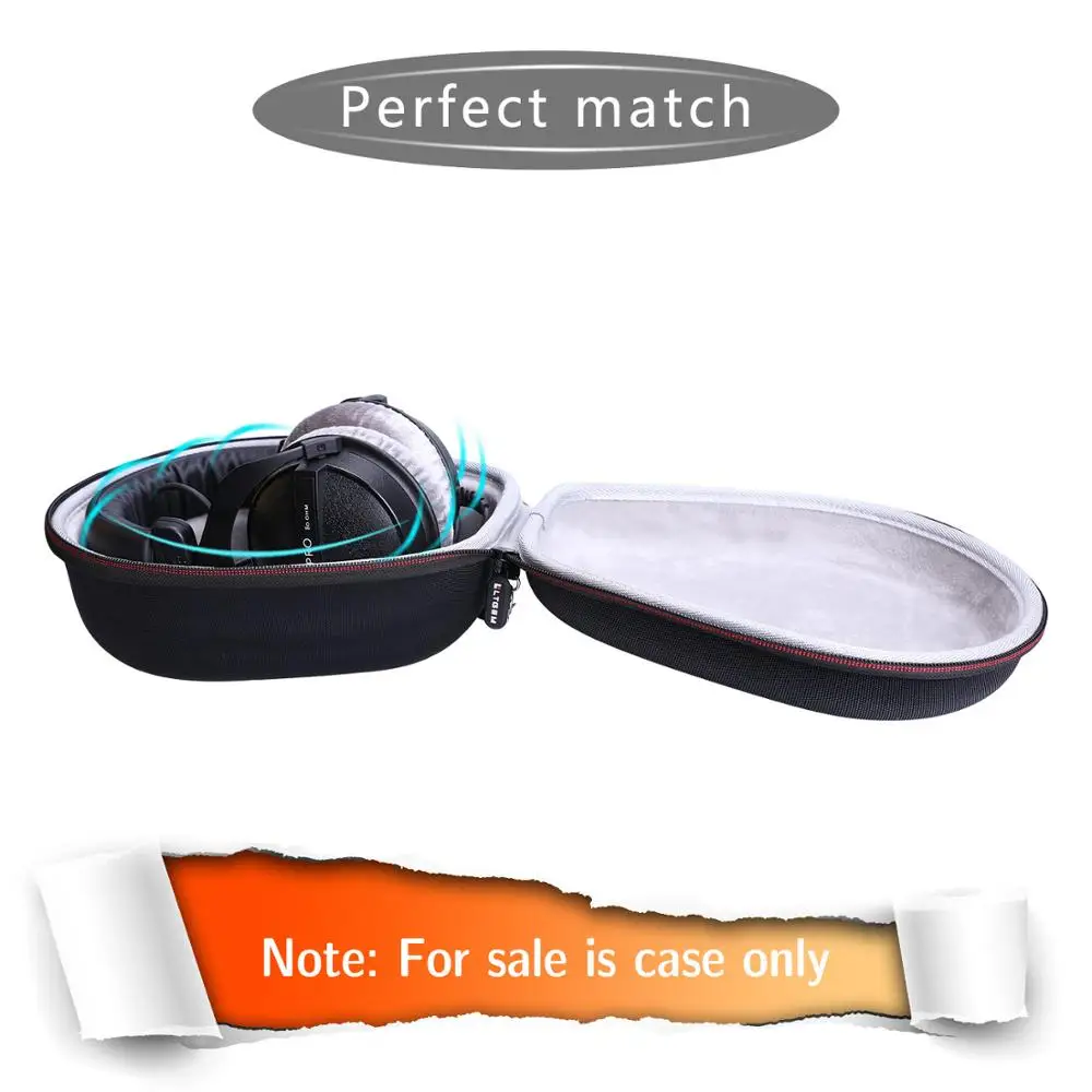 Duro para Beyerdynamic Fones de Ouvido em Preto Ltgem Case Pro 80 Ohm Sobre-ouvido Estúdio Eva dt 770 - Image 6