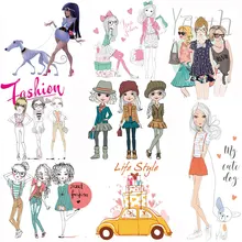 Милые патчи маленькие животные одежда крутые картины Diy девушка DIY Футболка ручной работы и джинсовая куртка с принтом