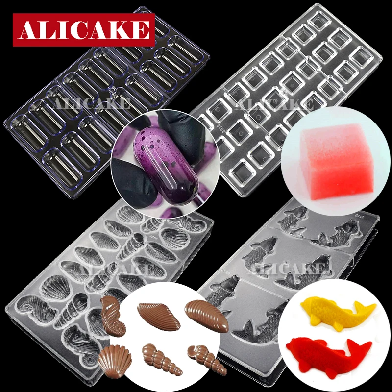 1 Pz Stampo Per Cioccolato In Policarbonato Per Cioccolato Candy Bar Bonbons Stampi In Acrilico Teglie Per Pasticceria Vassoi Cottura Utensili Per Pas