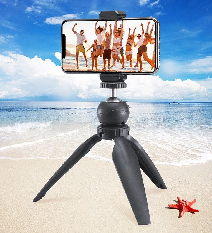 Ulanzi Mini Tripod, Cell Phone Tripod, Tabletop Holder Tripod Stand for iPhone/Camera/DLSR/Android Smartphone/Projector