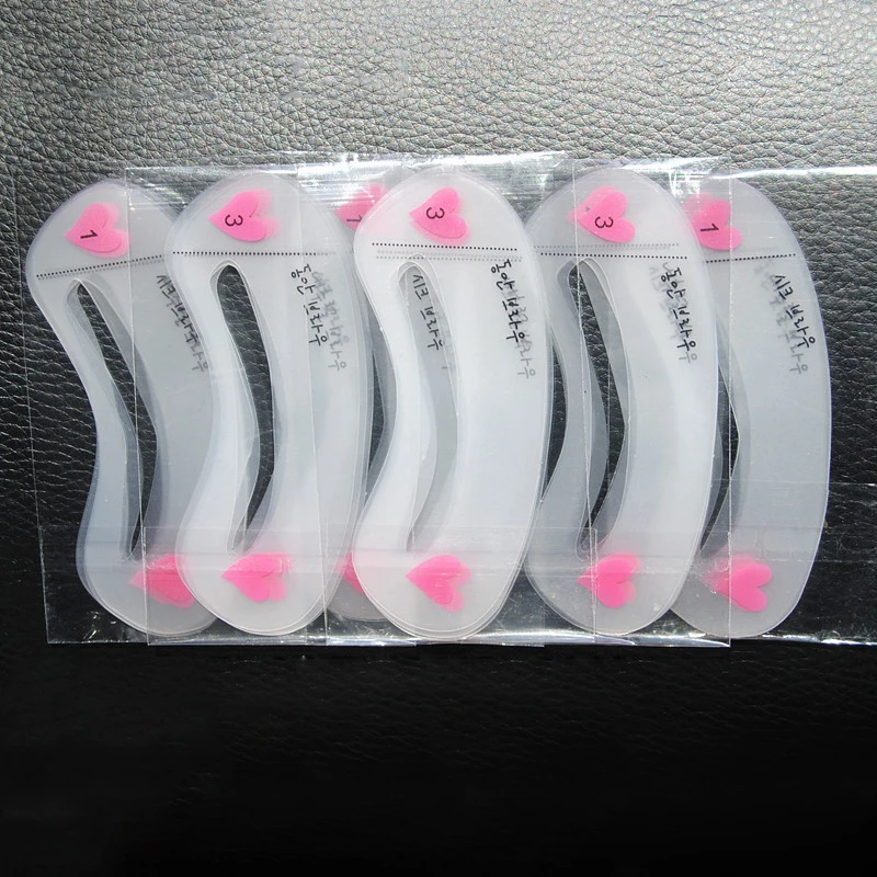 

3Pcs/set DIY Eyebrow Ruler Makeup Shaping Position Measure Tools Eyebrow Stencils Ruler Beauty Balance Tattoo Stencil Template
