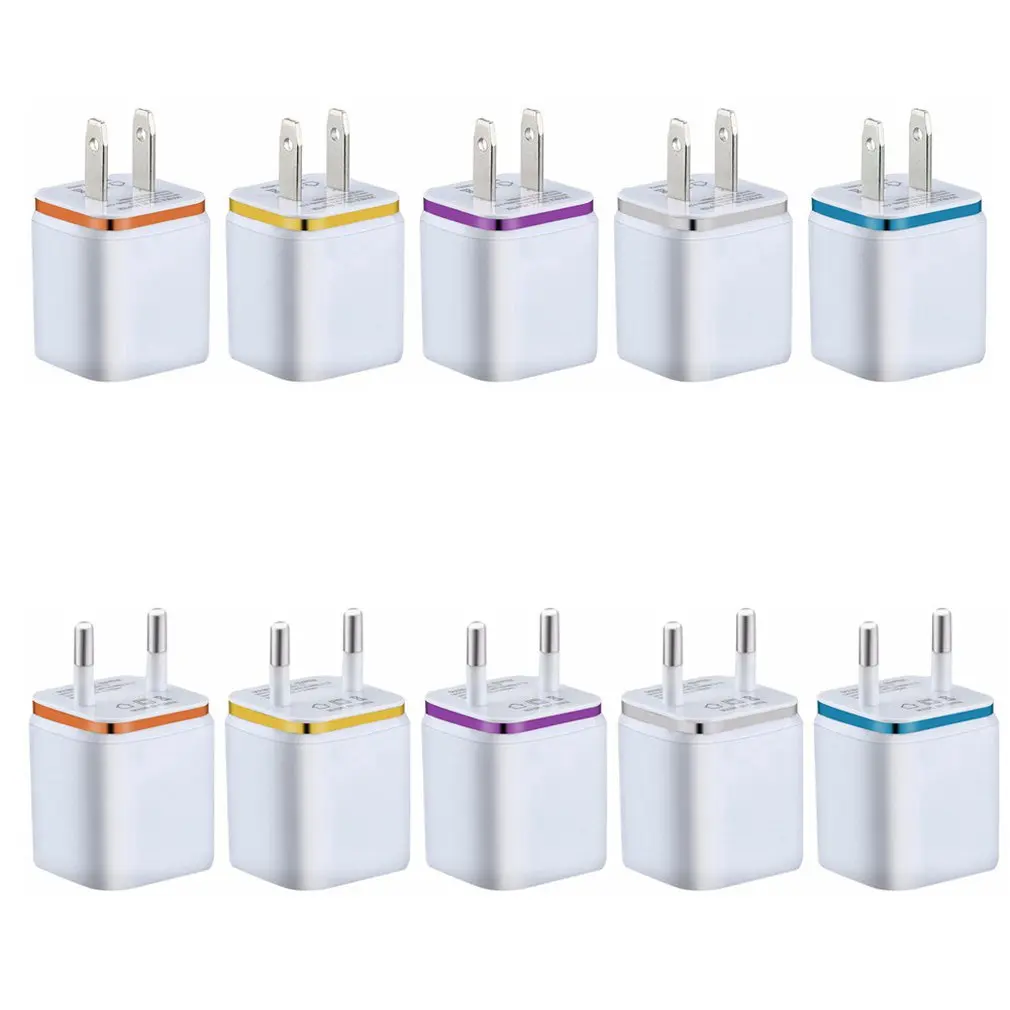 Прочный быстрый адаптер питания 2.1A Dual USB AC зарядное устройство для телефонов и планшетов портативное зарядное устройство для мобильных телефонов