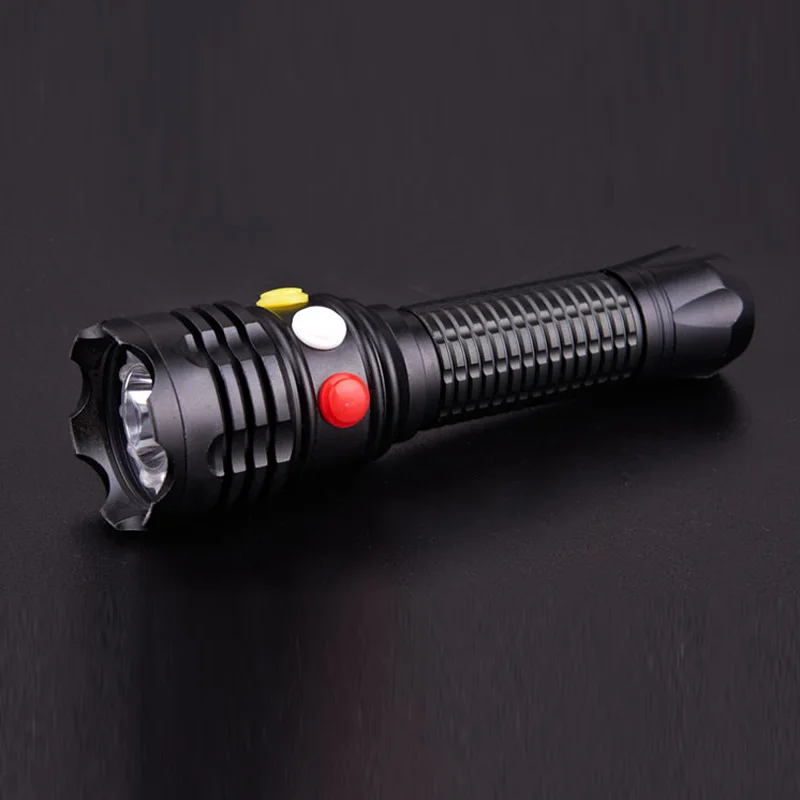 Torcia LED Vastfire 3 Colori – 3000/5000 Lumen, Luce Rossa/verde/bianca + Strobo, Alluminio
