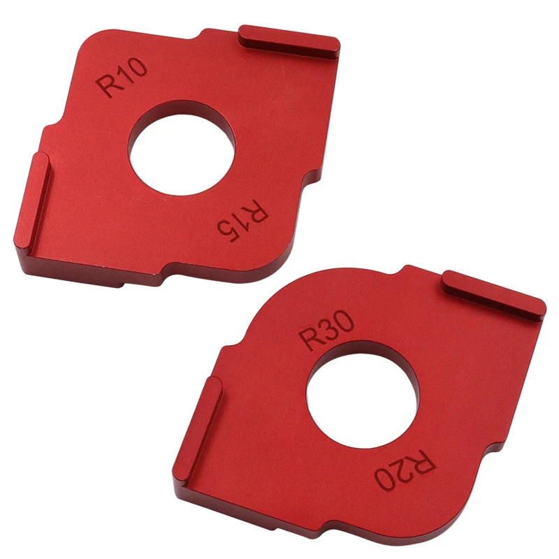

Set of 2 Radius Jig Router Templates Routing Rounded Corners Router Bit Templates for Woodworking Routing R10/R15 R20/R30 TN99