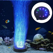 Аквариумный пузырьковый свет аэратор для аквариума светодиодный воздушный насос пузырьковый камень лампа(US Plug