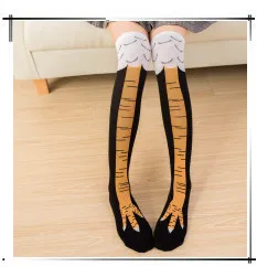 CHAOZHU  Japanese Korea High School Girls High Socks Loose Solid Colors Double Needles Knitting Cotton Long Socks Women