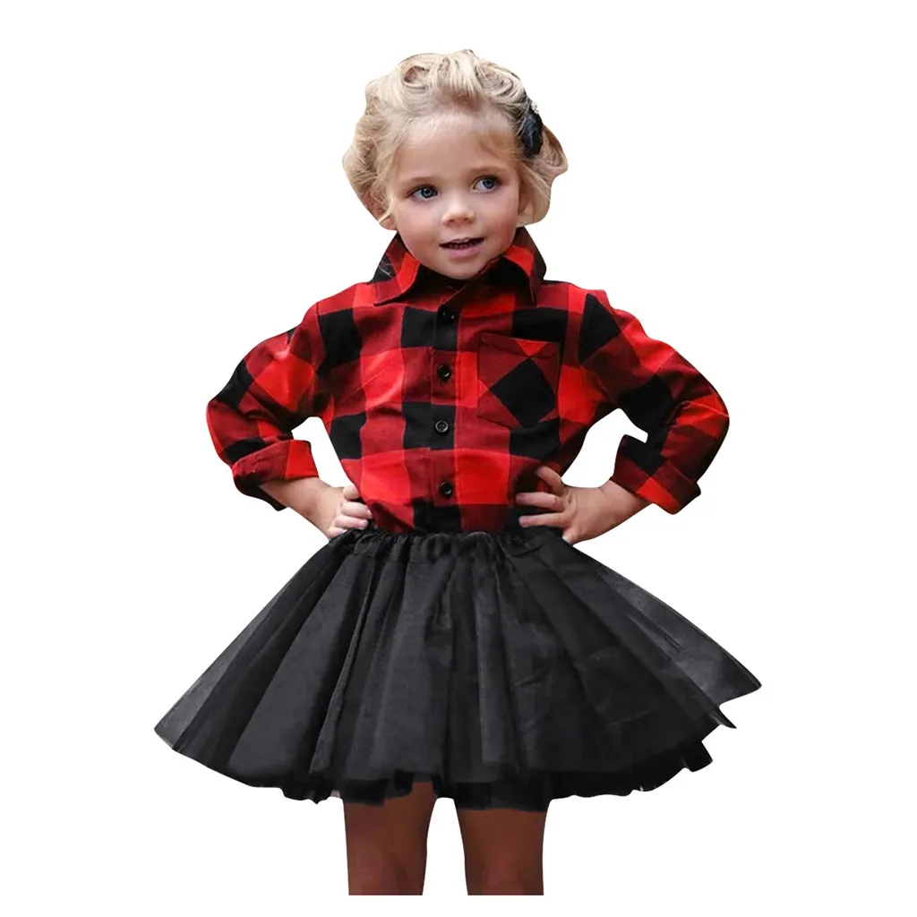 Одежда для малышей из 2 предметов футболка в клетку с рождественским оленем