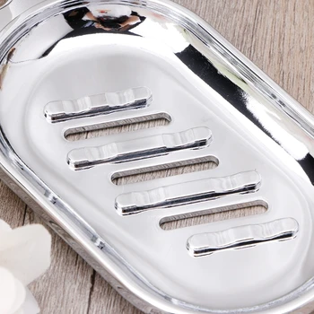 

22mm Plastic Shower Rail Soap Holder Soap Pallet Shower Rod Slide Bar ABS Chrome G8TB