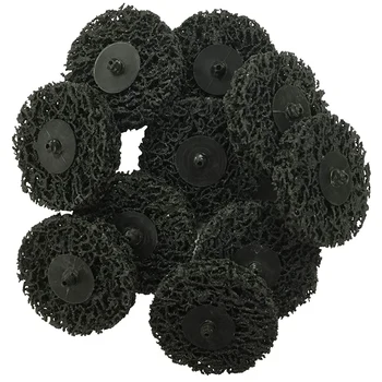 

10PCS 2 inch 50mm Quick Change Clean Discs Black for Paint Rust Removal Auto Surface Prep