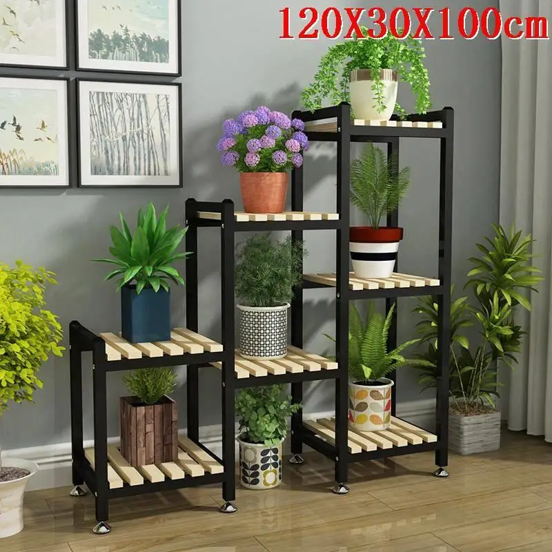 Number 8 Madera Flores стол деревянные полки для Repisa Estante Para Plantas Крытый Stojak Na Kwiaty завод стеллаж балкон полка цветок стенд - Цвет: Number 8