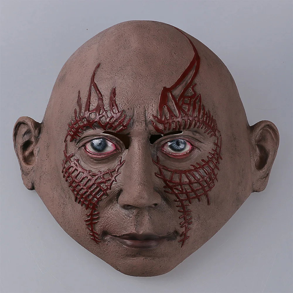 2017 Movie Guardians of the Galaxy 2 Mask Cosplay Drax the Destroyer Mask Latex Adult Full Head Breathable Halloween Party (1)