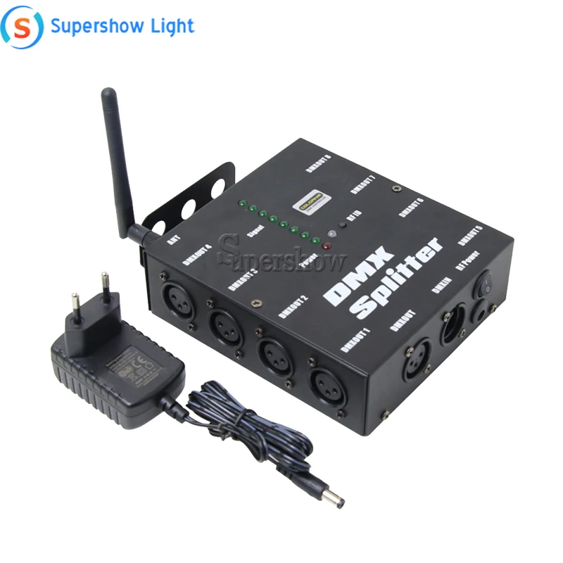 8 способ Беспроводной DMX 512 3 контактный изолированный сплиттер усилитель с