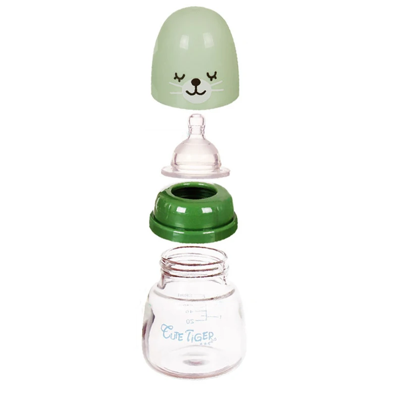 AAG Glass Baby Bottle Cup BPA Free Child Feeding Water Bottles Fruit Juice Milk Drinking Bottle Baby Food-grade Bottles Drinker