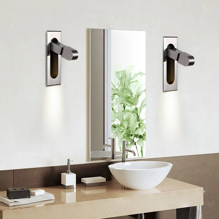 3 Вт светодиодный настенный светильник для чтения Регулируемый прикроватный