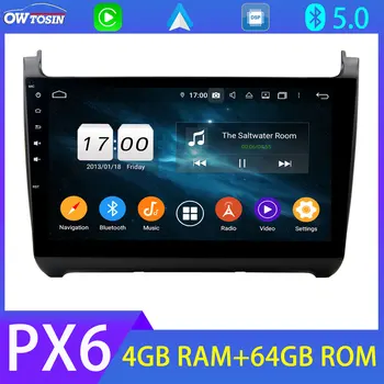 

10.1'' Android Car Multimedia Player PX6 4G+64G For Volkswagen VW Polo 2011-2018 Carplay 4G LTE BT 5.0 Tethering Parrot BT Radio