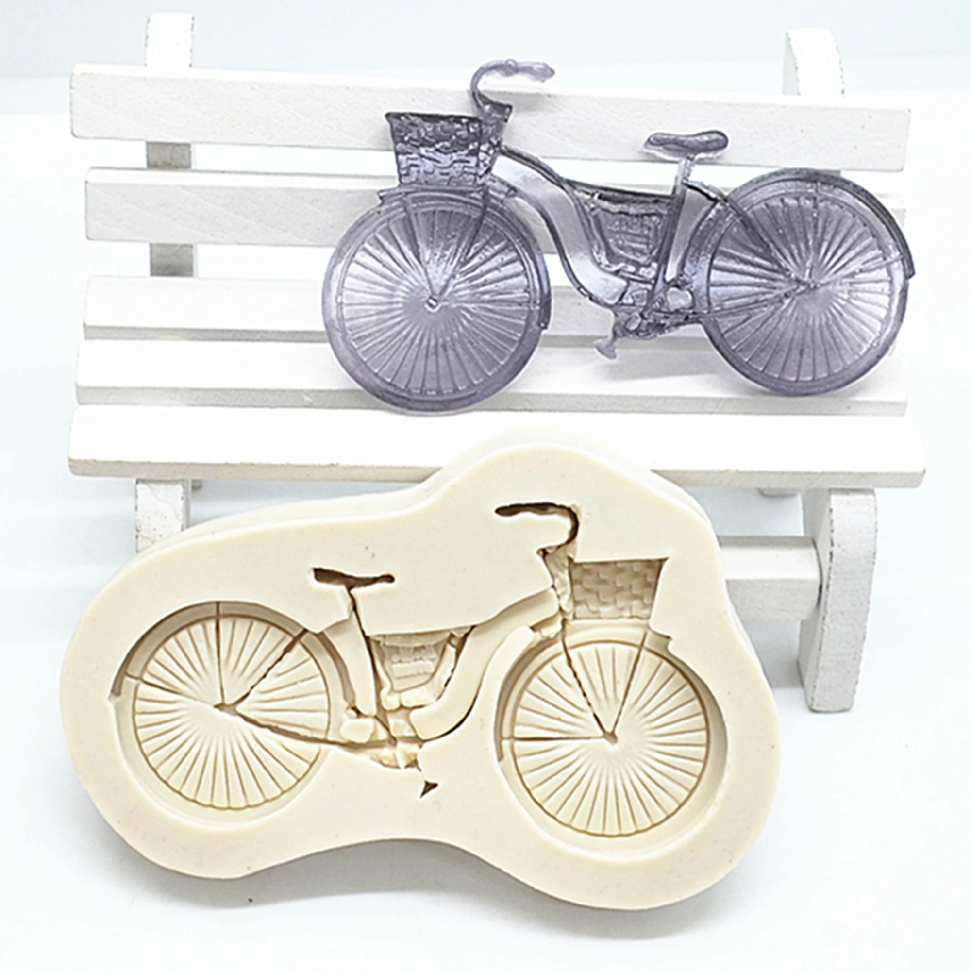 

Luyou Bicycle Silicone Fondant Molds Cake Decorating Tools Resin Mold For Baking Accessories, Kitchen Accessories FM2039