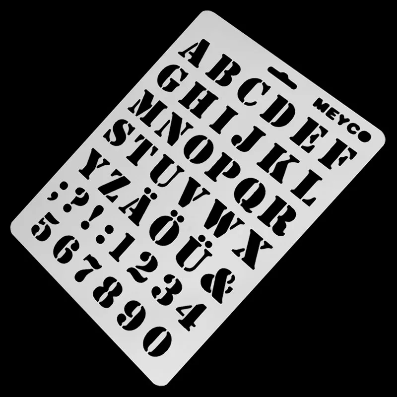 Álbum de sellos de álbum de recortes de pintura de pared de estacas de números de letras del alfabeto