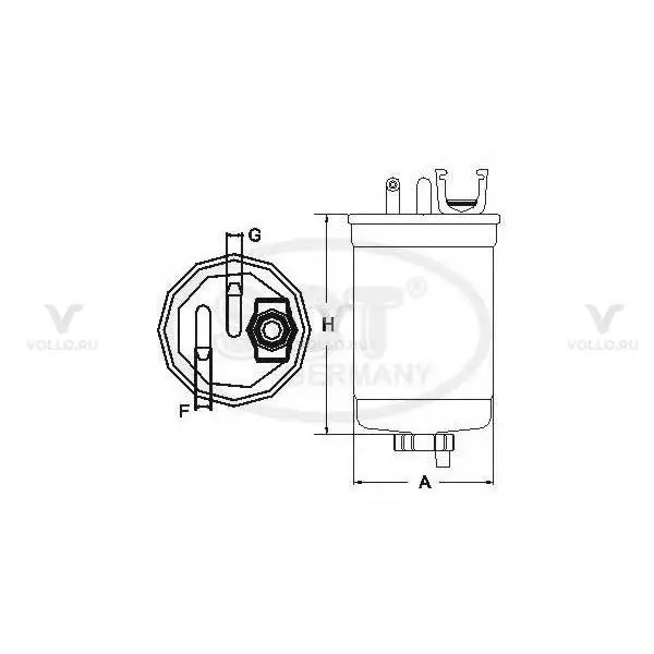 SCT ST 6134 Топливный фильтр ST6134
