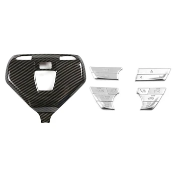 

13 Pcs Car Accessories: 1 Pcs Car Front Reading Light Frame & 12 Pcs Car Center Console Air Condition Buttons Cover