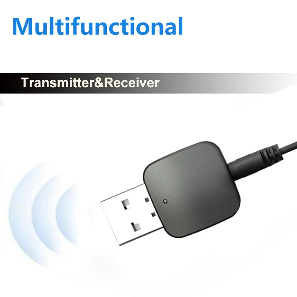 2-в-1 мини Bluetooth 5,0 приемник передатчик Bluetooth стерео AUX USB 3,5 мм Джек аудио для ТВ планшетный ПК автомобильный комплект Беспроводной адаптер