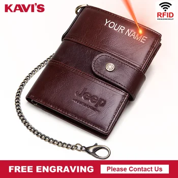 

Free Engraving Genuine Leather RFID Vintage Wallet Men with Coin Pocket Short Wallets Small Card Holder Walet Man Purse Zipper