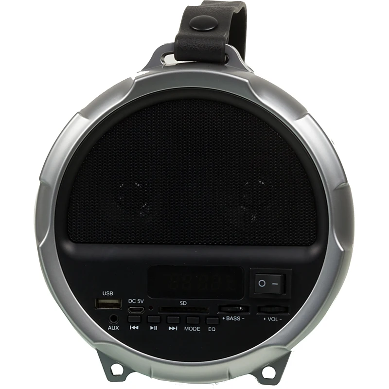 Колонка порт. Ginzzu GM-886B черный 18W 2.0 BT/3.5Jack/USB 3000mAh