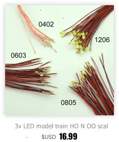 2 см 20 штук Хо 1/750 масштабная модель светильник светодиодный теплый Светодиодная лампа для диорама железная дорога Пейзаж Поезд строительные уличные макет напряжение 3В