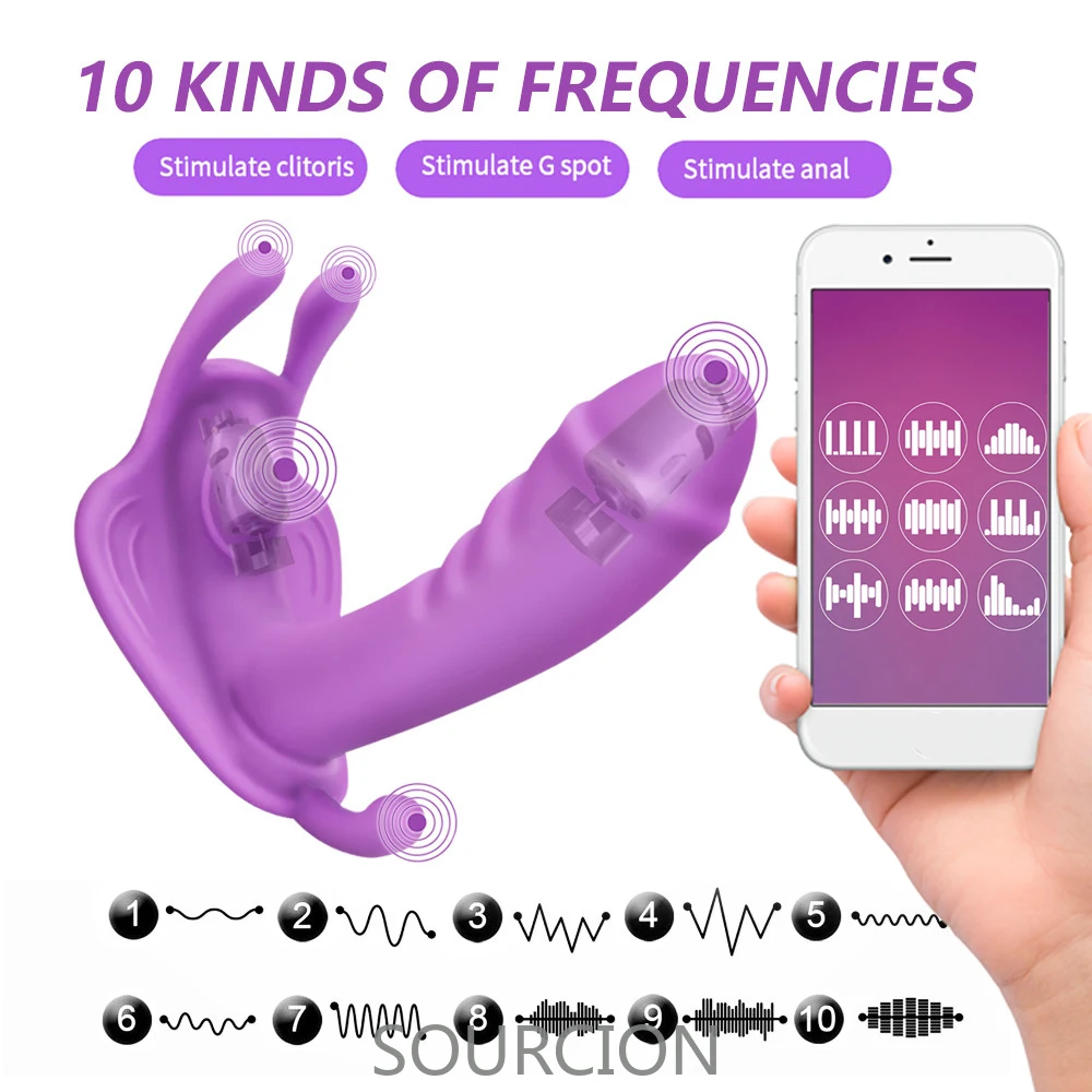Wear Dildo Butterfly Vibrator Sex Toys for Couple Orgasm Masturbator Wireless Remote Control Dildo Vibrators for Women Panties 3