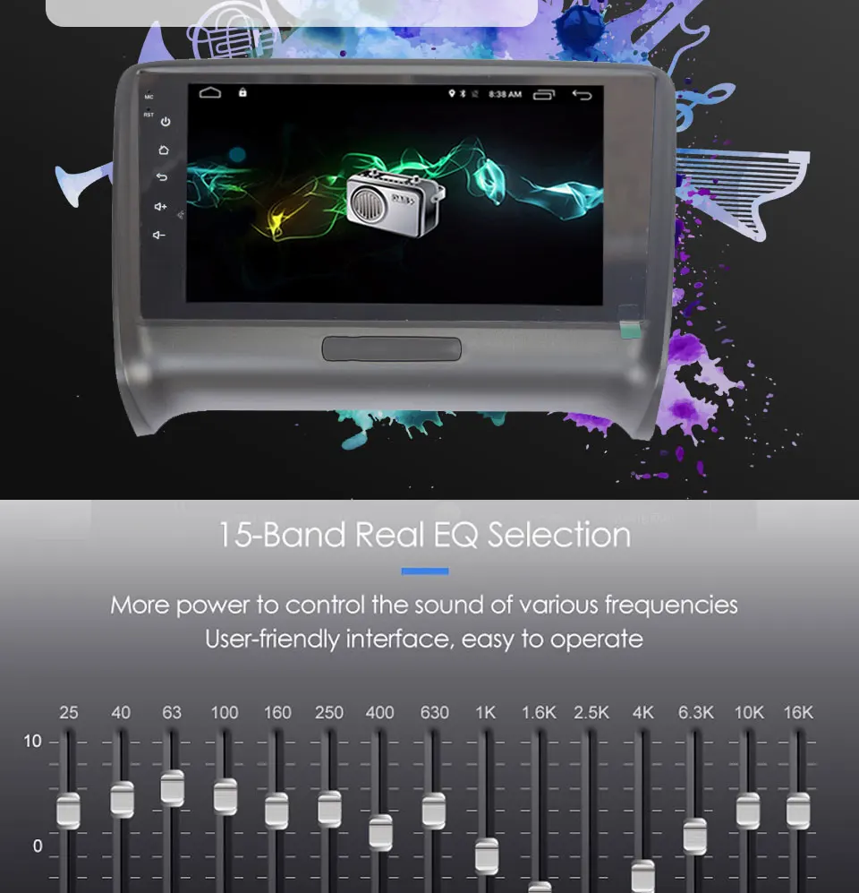 Top 7 Inch Vehicle GPS Navigation System Parktronic Display Touch Screen Car Central Multimedia Player DVD Stereo Bluetooth Radio 1