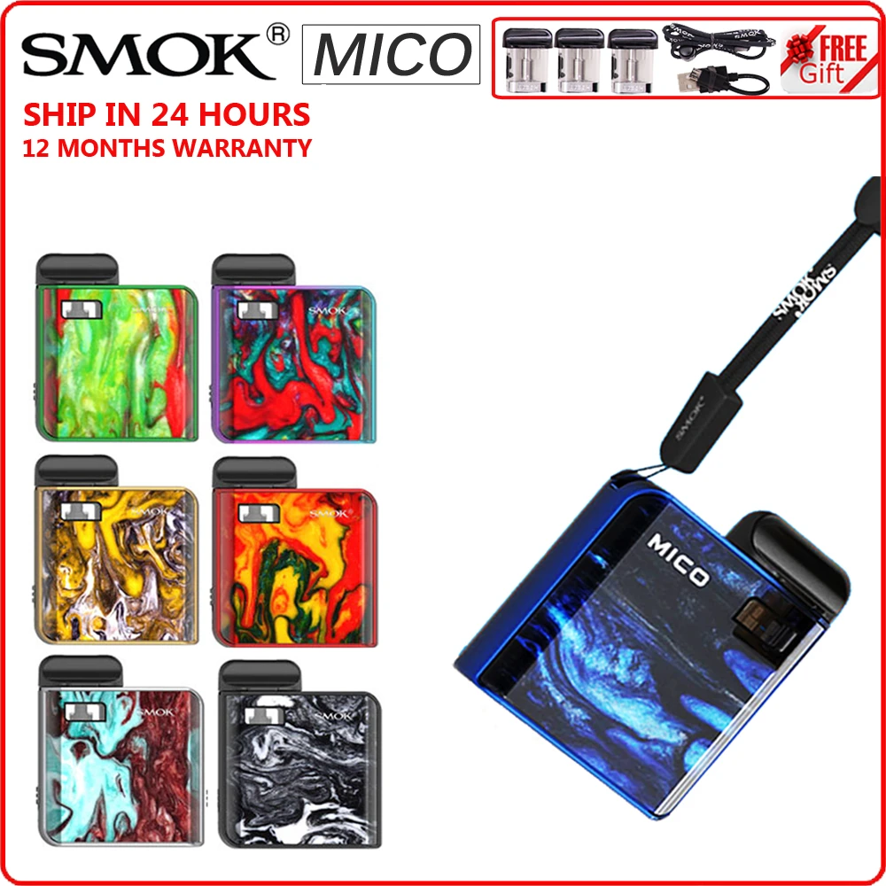 SALE! Original SMOK Mico Kit E Cigarette 700mAh Battery Ectronic Cigarette Anti Leaking Vape Pod