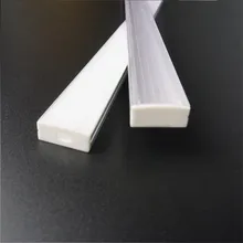 5 шт. 50 см плоский U Тип 10 мм высокий двухрядный светодиодный алюминиевый профиль, 20 мм 5 в 12 В 24 В полоса канал, широкий бар светильник корпус