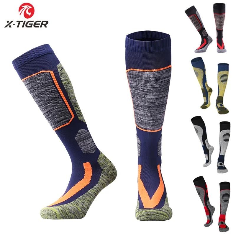 Unisex Thermal Long Ski Socks Thicker Cotton Windproof Anti Friction Warm Socks 