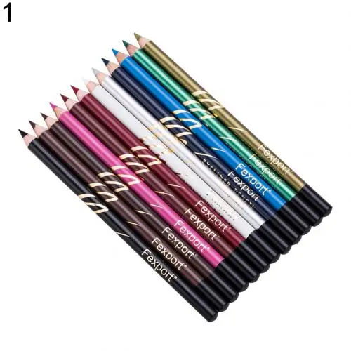 1 Women Waterproof Smooth Eye Liner Pen Makeup Eyeliner Cosmetic Beauty Tool Eyeliner Makeup Supplies Very smooth you can draw the - Цвет: 1