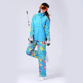

Women Fleece Ski Winter Waterproof Windproof Thicken Warm Snow Clothes Ski Coats Jacket for Skiing And Snowboarding