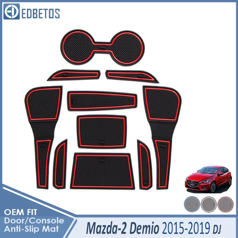 

Anti-Slip Mat For Mazda 2 Demio 2015 2016 2017 2018 2019 DJ Mazda2 Accessories Gate Slot Coaster Anti-Dirty Door Groove Mat Car