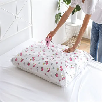 

Air Exhaust Vacuum Compression Bag Storage Bag Transparent Large Size Clothes Quilt Vacuum Bag