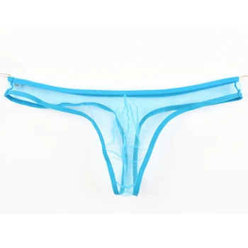 

Men Sexy Underwear Mesh G String Thongs Jockstrap Solid Underwear T Back Underpants Transparent Breathable Briefs