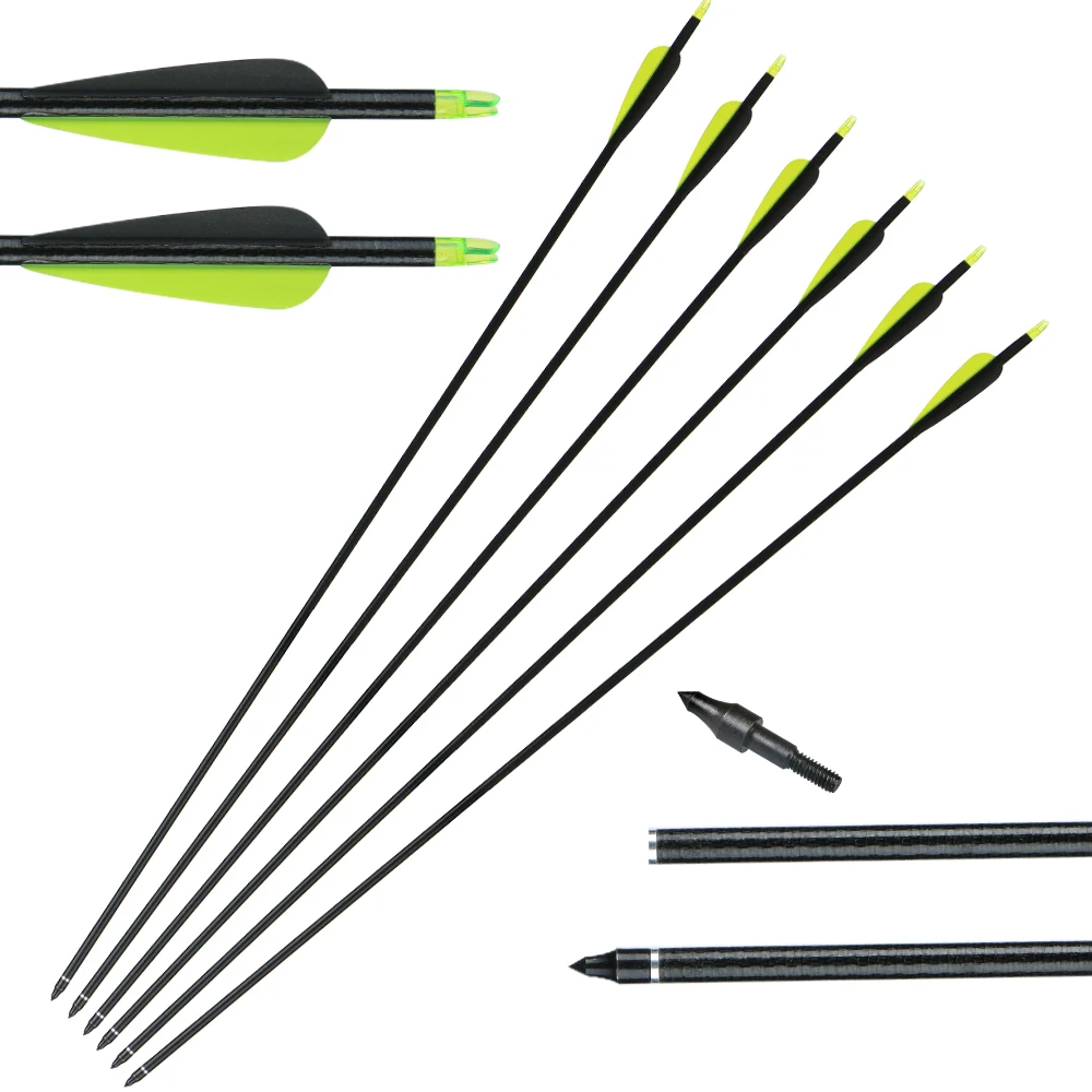 Fiberglass Arrows Spine 600 650 Archery Arrow for Outdoor Shooting