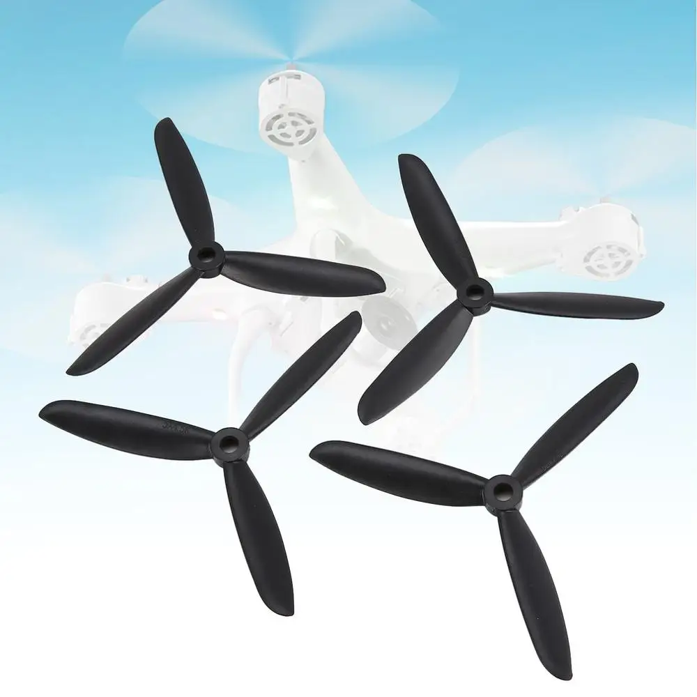 black 4 пары CW/CCW 6045 пропеллер реквизит лезвие для RC гоночного дрона квадрокоптера самолета БПЛА Запчасти Аксессуары компонент - Цвет: black