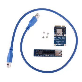 

PCI-E Riser Mini PCIE to PCI-E X1 Extension Port SATA Adapter Expansion Card