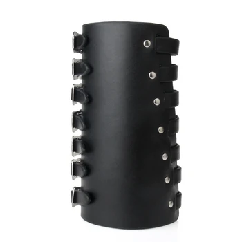 

Personality Gothic Cuff Punk Rivet Bracelet Large 6.5cm Wide Leather Bangle Novelty Jewellery