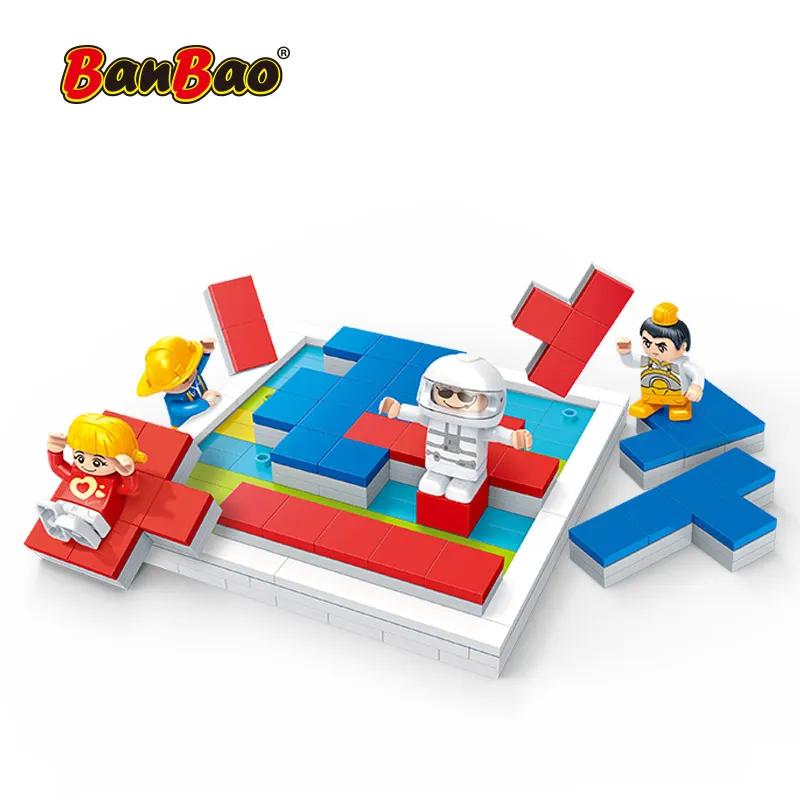 BanBao 7255 legoEND city DIY Tetris настольная игра развивающие кирпичи строительные блоки
