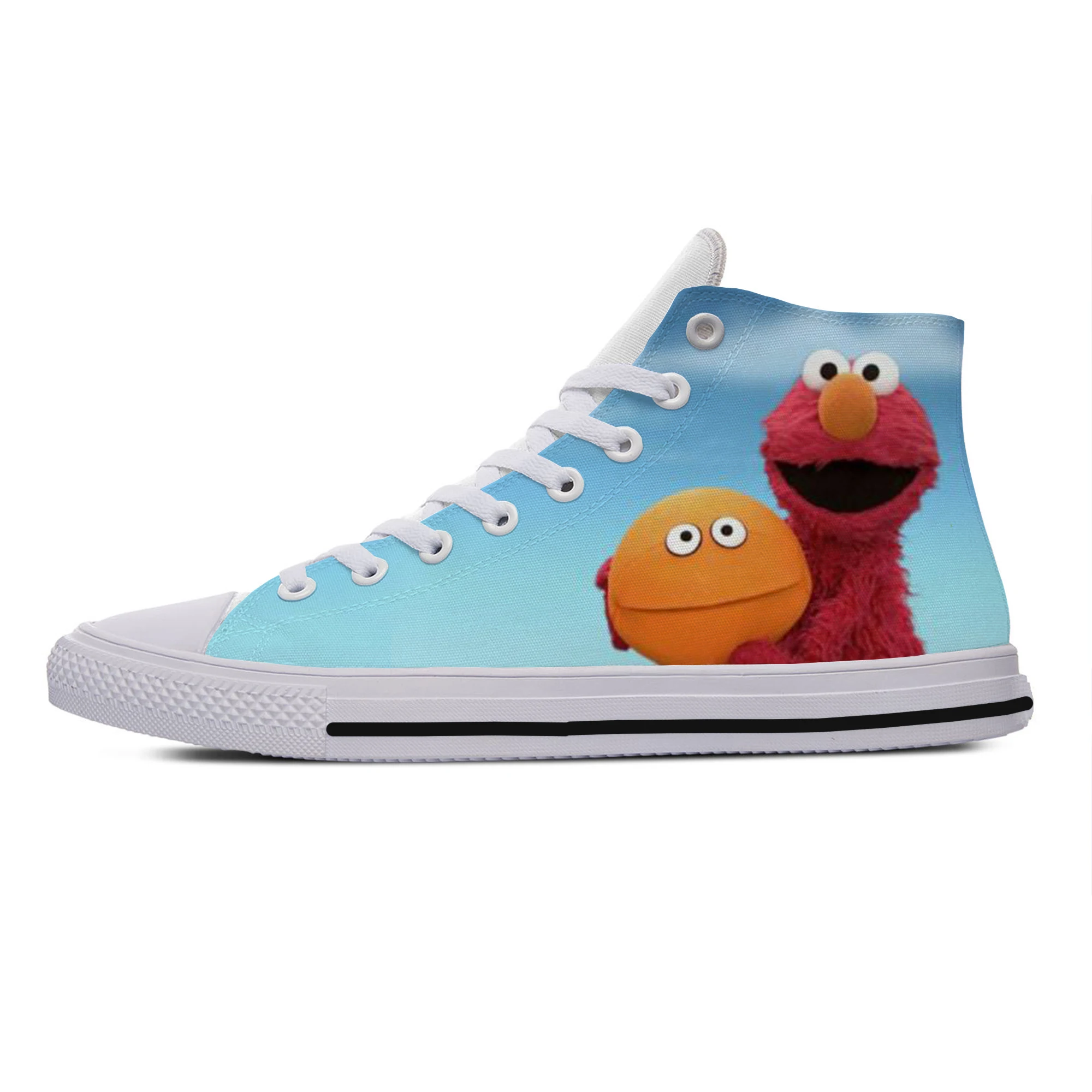 

2019 Hot Cool Fashion New Summer Sneakers Handiness Casual Shoes 3D Printed Cartoon Cute Funny For Men Women Sesame Street Elmo