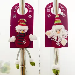 Украшения для рождественской вечеринки для дома ручка для двери висячий орнамент Санта-Клаус Снеговик декоративный Декор рождественской